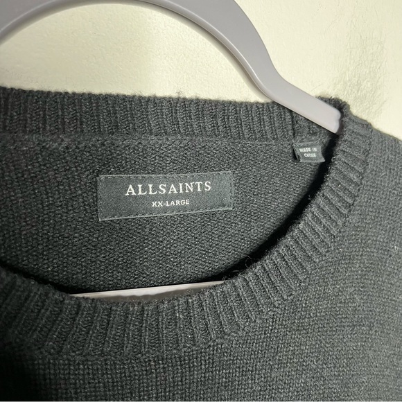 Allsaints Sweater Mens XXL Wool Blend Striped Casual - Picture 10 of 15